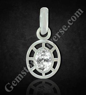 Natural White Sapphire Stone of 2.18 carats Gemstoneuniverse.com