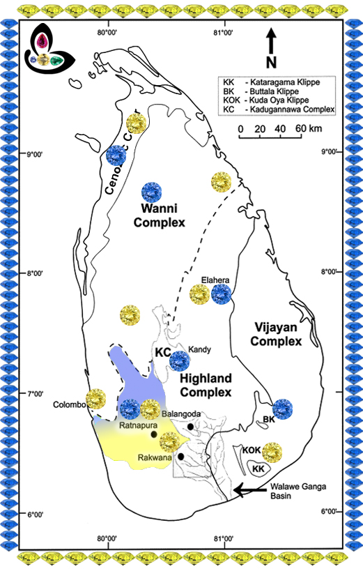 Map Showing the Geographical Division of Sri Lanka copy
