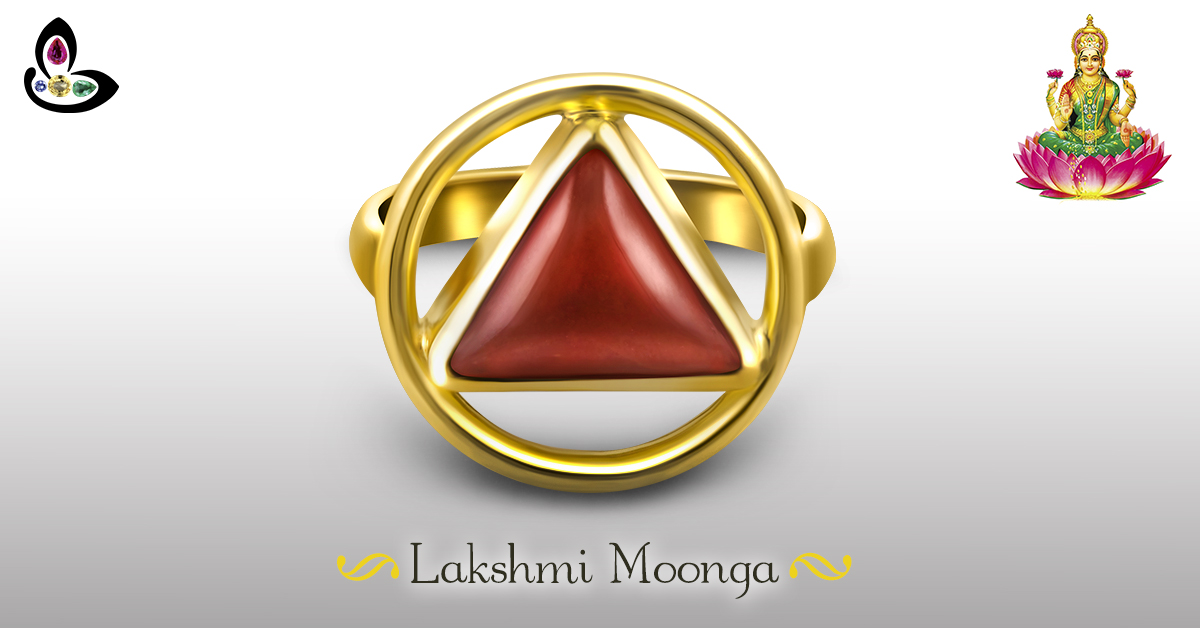 A Triangular red coral is also referred to as the Lakshmi Moonga