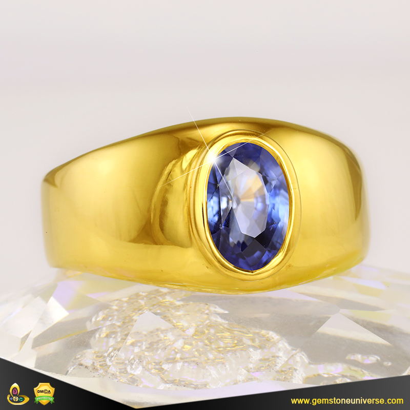 PARTH GEMS 7.25 Carat Natural Certified Blue Sapphire Gemstone Ring (Nilam/Neelam  Stone Ring) AAA Quality Gemstone For Mens&Womens Metal Sapphire Gold Plated  Ring Price in India - Buy PARTH GEMS 7.25 Carat