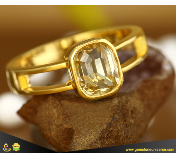 Buy RRVGEM YELLOW SAPPHIRE RING Pukhraj Gemstone Gold Plated Ring Yellow  Sapphire/Pukhraj Panchdhatu Ring (12.25 Carat) For Men's/Women's at  Amazon.in