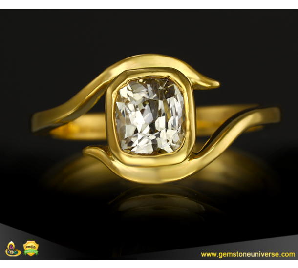 Natural Yellow Sapphire Pukhraj Ring 925 Silver Chandi