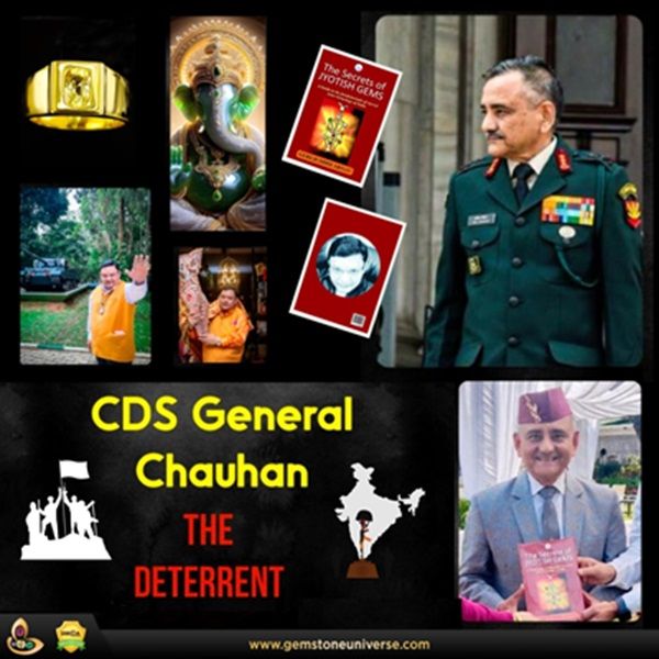 Greetings from the CDS- Chief Of Defence Staff(CDS) of the Indian Armed Forces General Anil Chauhan to Guruji Shrii Arnav with TSOJG book
