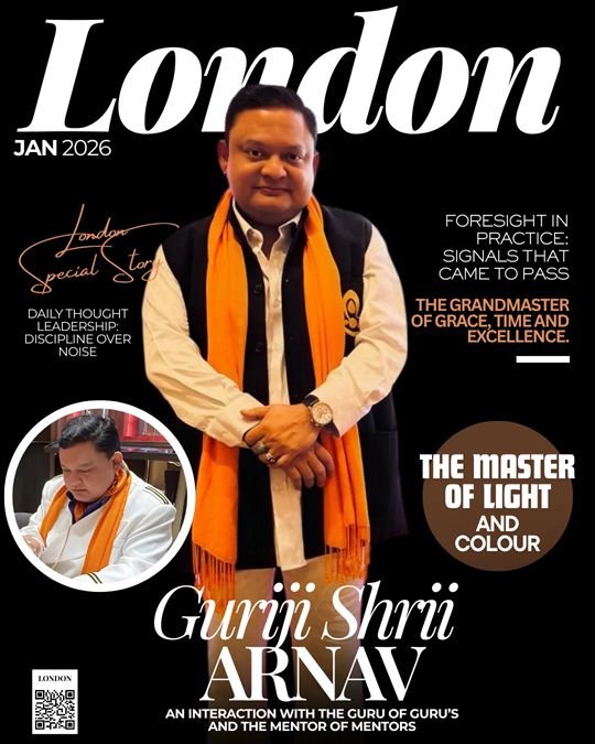 The London Magazine Declares Guruji Shrii Arnav as its Person of the Year 2026- Guruji Graces the Cover of the London Magazine