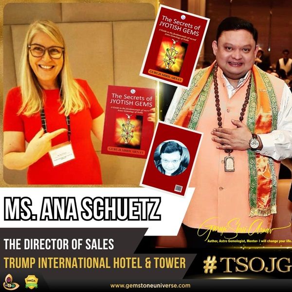 Greetings from Ms. Ana Schuetz to Guruji Shrii Arnav with TSOJG book