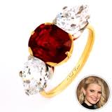 Jessica Simpson's 5 Carat Ruby Ring with Diamonds as accent Stones-a Neil Lane Creation