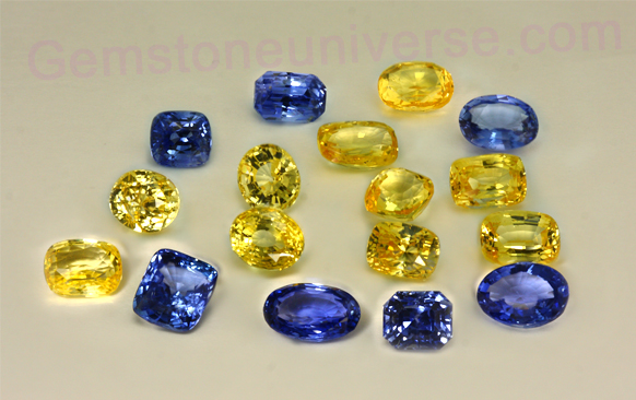Mixed Unheated Sapphire Lot highlighting the importance of Cut