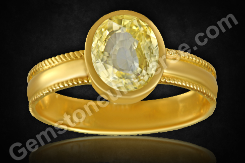 Natural Unheated Yellow Sapphire from Ratnapura Srilanka